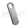 Eurolocks losse sluitlip Ster-aansluiting 2 mm. dik, type 6210034 recht, lengte 34 mm. 